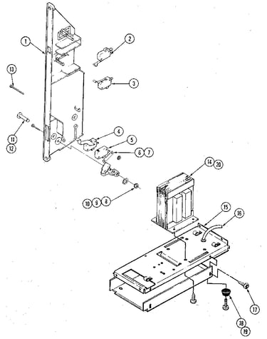 Internal controls upper oven