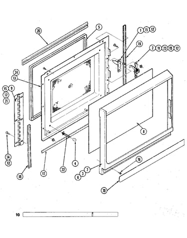 Door upper oven