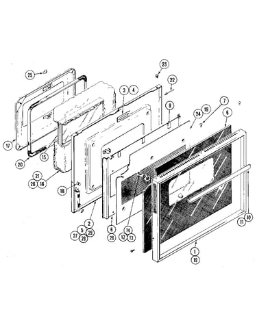 Door lower oven