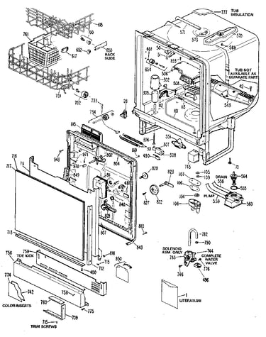 Cabinet and door