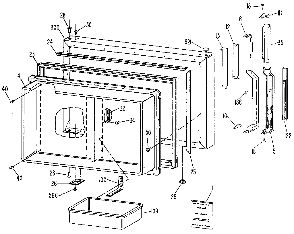 FREEZER DOOR