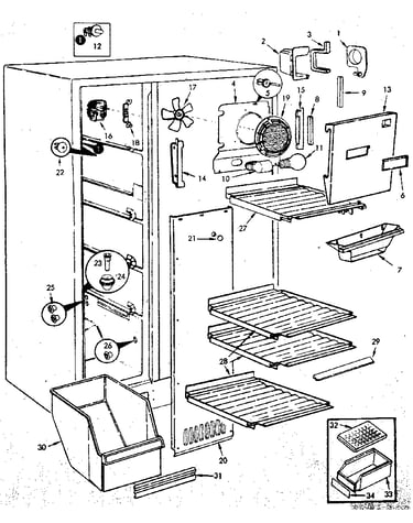 Refrigerator/freezer compartment