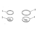 Kenmore 9114648891 optional porcelain pan and chrome ring kit no. 8068400 diagram
