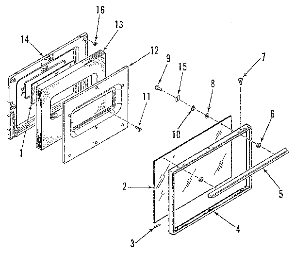 OVEN DOOR SECTION