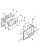 Oven door section