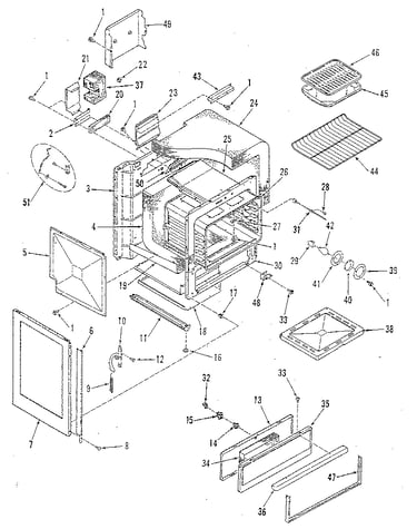 Oven body section
