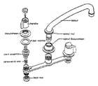 Kenmore 6128994880 faucet assembly 1207183 diagram