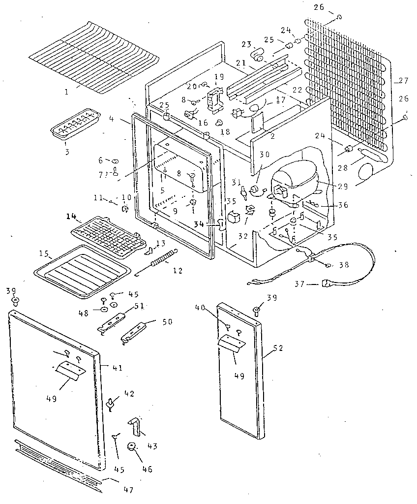 REFRIGERATOR/ CABINET PARTS