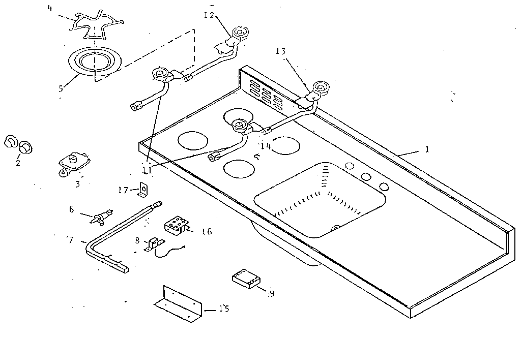 COUNTER TOP AND TOP BURNER