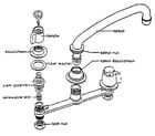 Kenmore 6128996050 faucet assembly 1207183 diagram