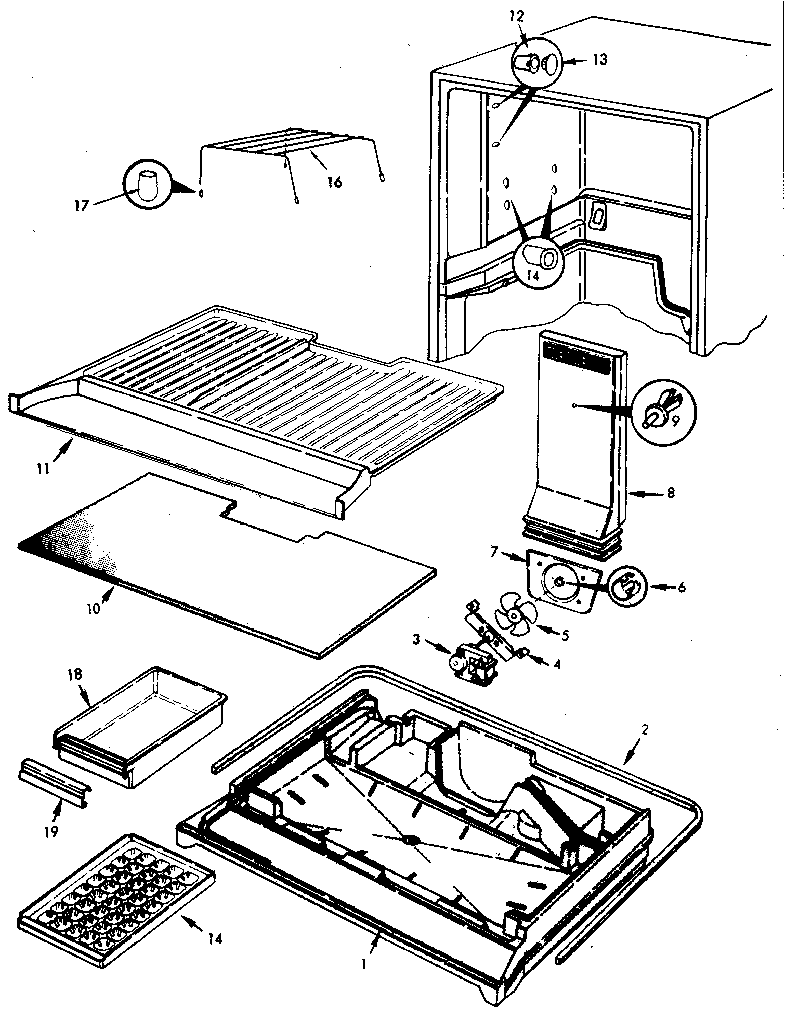 Refrigerator/freezer compartment