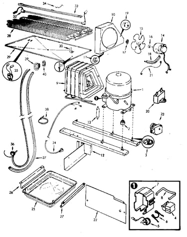 Refrigerator/unit compartment & system