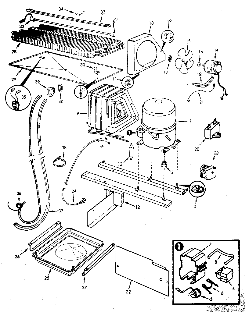 Refrigerator/unit compartment & system