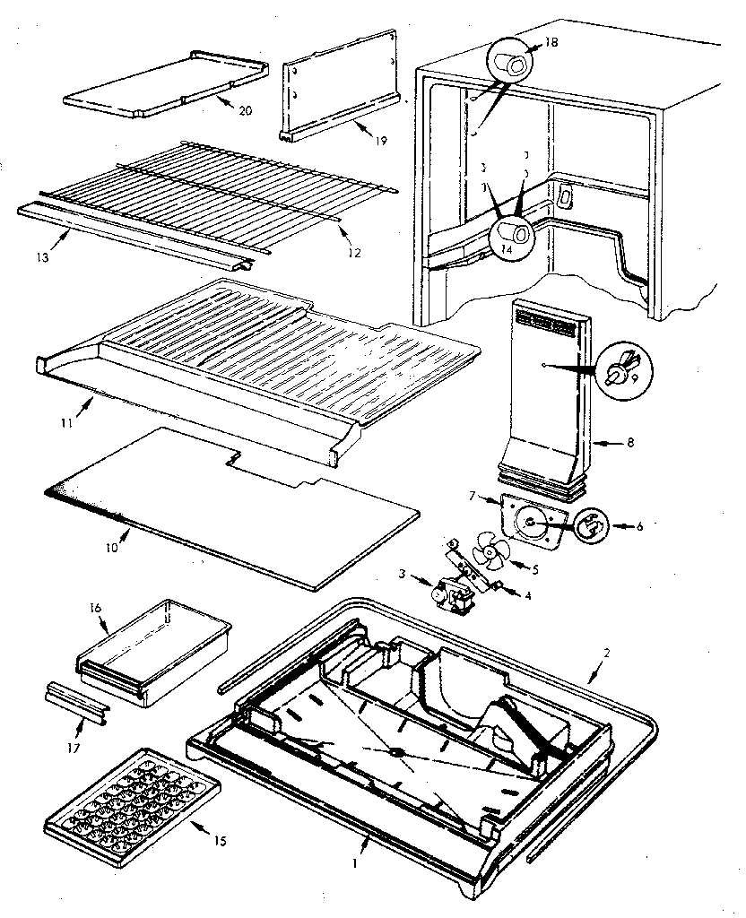 Refrigerator/freezer compartment
