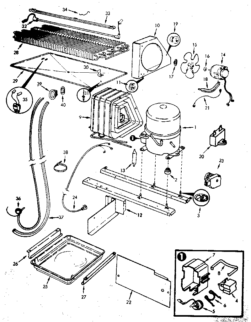 Refrigerator/unit compartment & system
