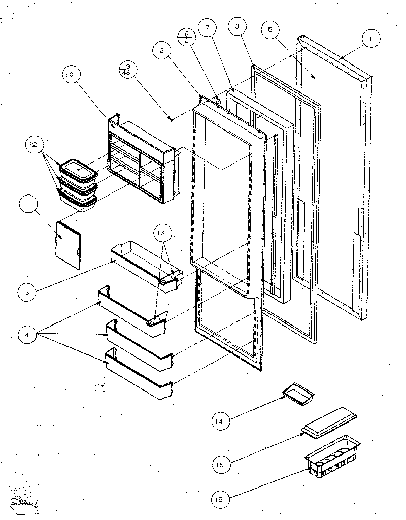 Refrigerator door