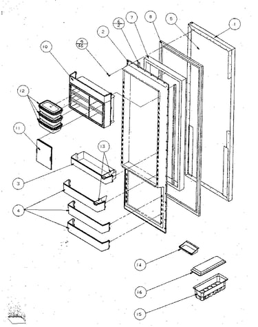 Refrigerator door