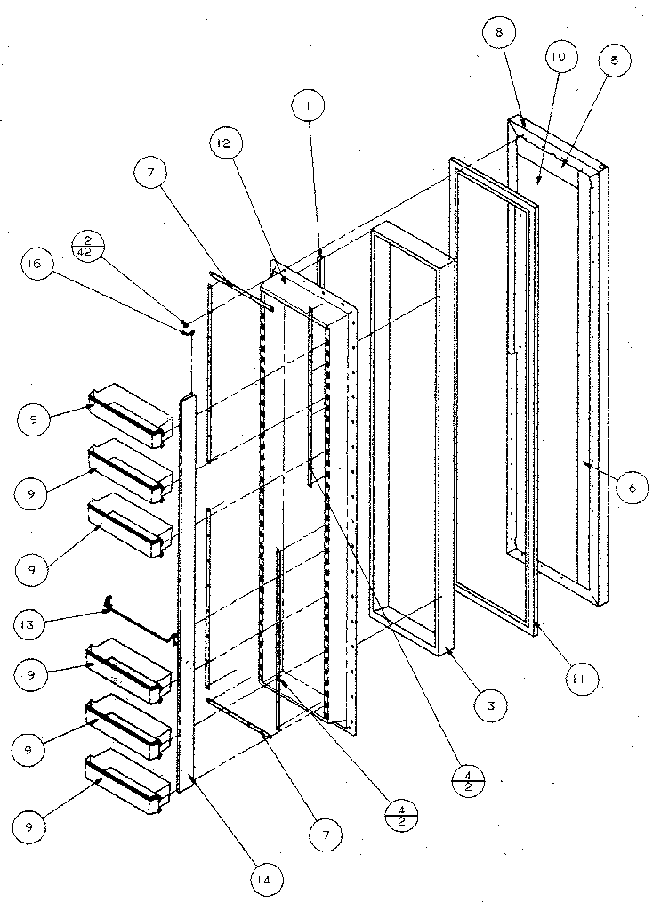 Freezer door
