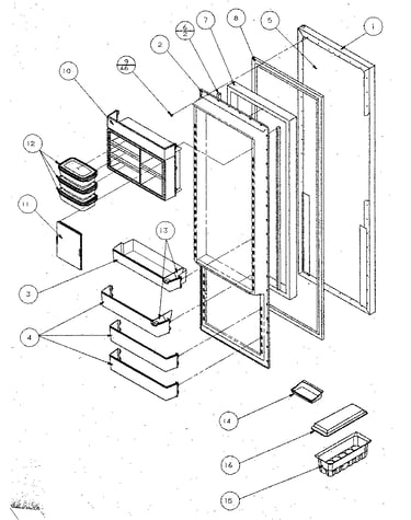 Refrigerator door