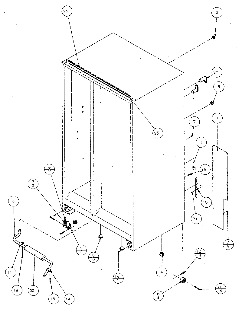 Rollers and back unit