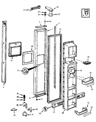 Freezer door