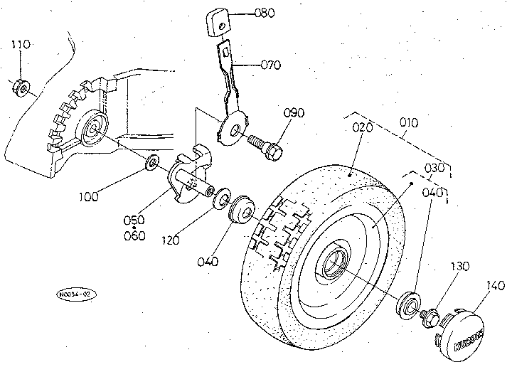 Front wheel (8x2.0)