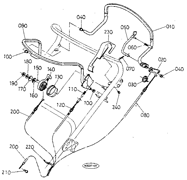 Cable - lever