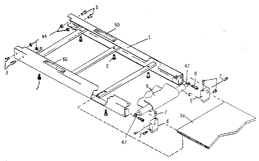 Walking belt assembly