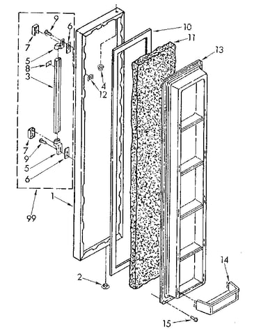 Freezer door