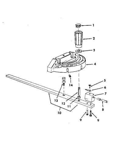 Figure 4 - 9-29929 miter gauge assembly