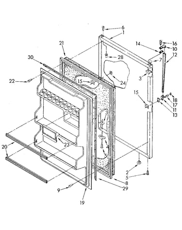 Refrigerator door