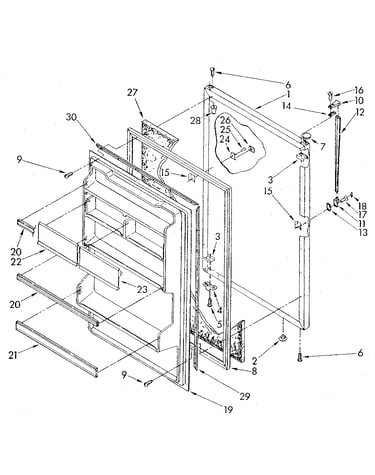 Refrigerator door