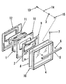Oven door section