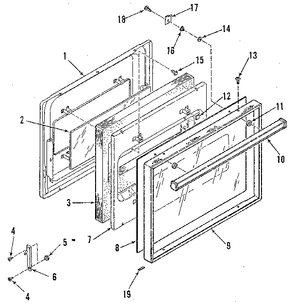 OVEN DOOR SECTION