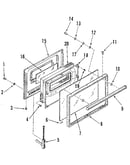 Oven door section