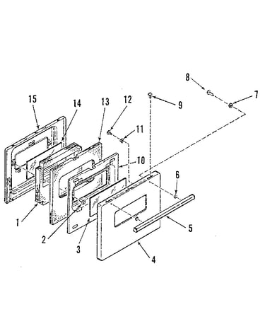 Oven door section