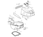 Craftsman 225581991 engine cover and support plate diagram