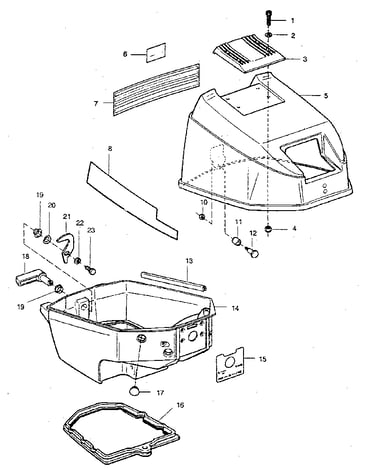 Engine cover and support plate