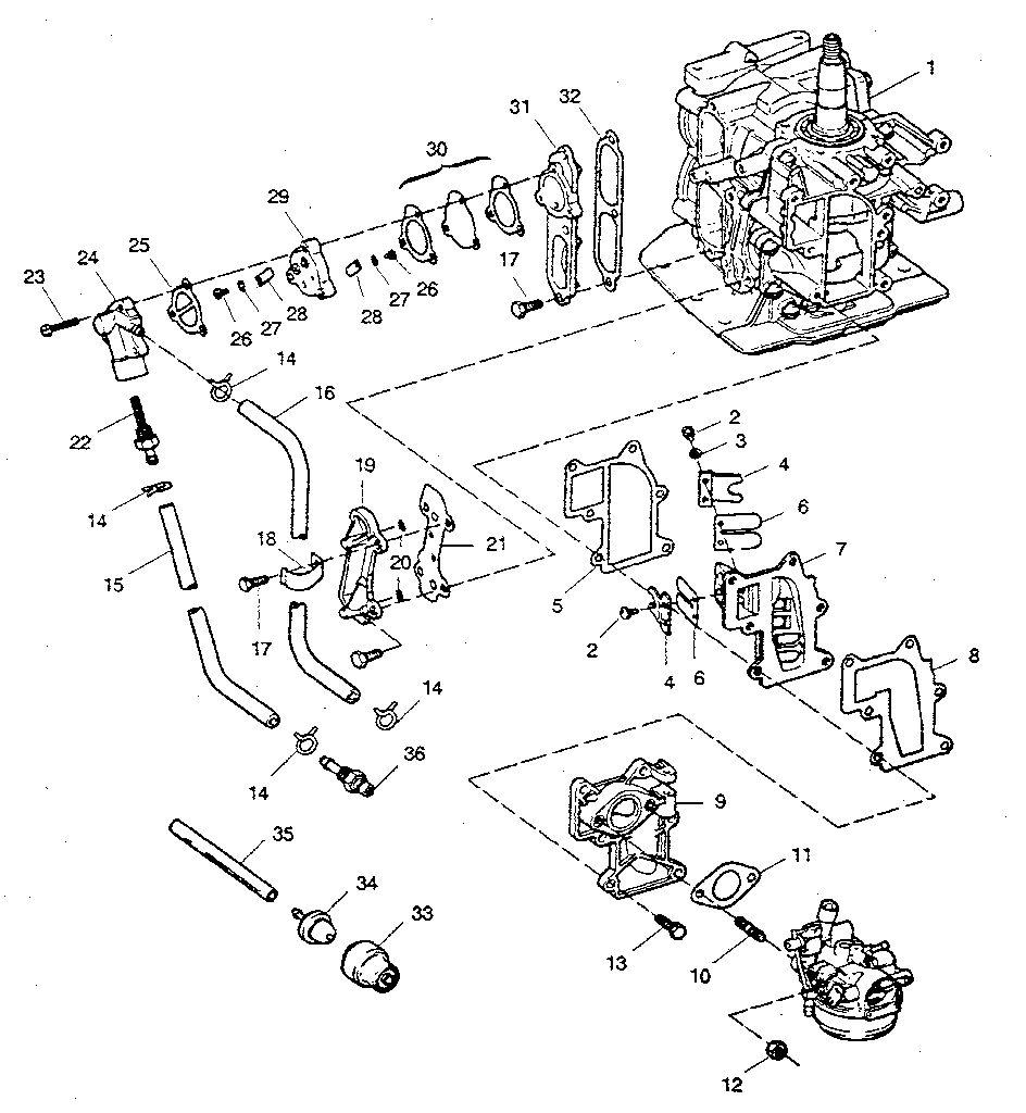 Fuel intake and recirculation system