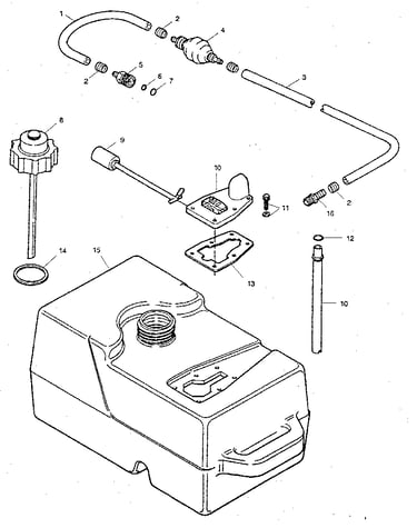 Fuel tank and line
