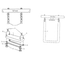 Sears 512725060 swing assembly & trapeze assembly diagram