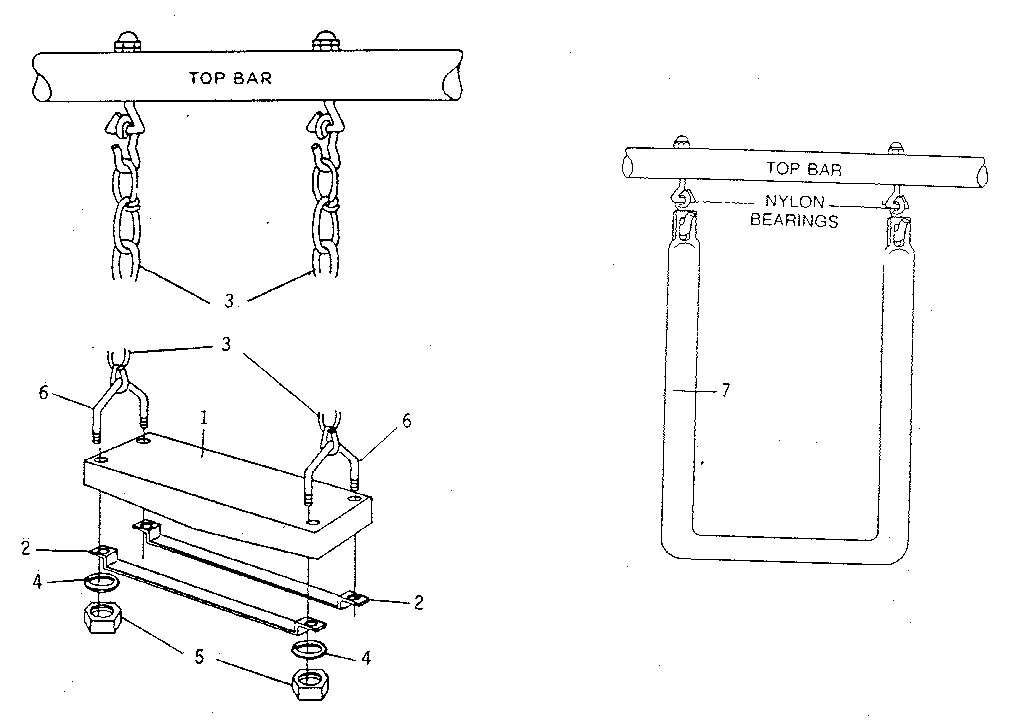 Swing assembly & trapeze assembly