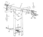 Sears 512725582 frame assembly a diagram