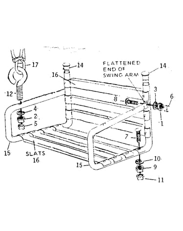 Adult lawn swing
