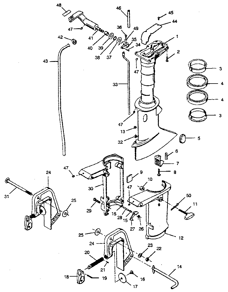 Motor leg