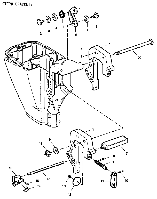 STERN BRACKETS