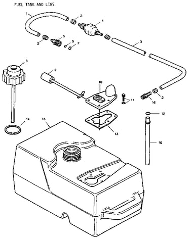 Fuel tank and line