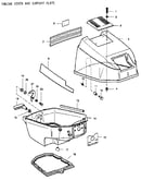 Engine cover and support plate