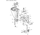 Craftsman 225581501 motor leg and swivel bracket diagram