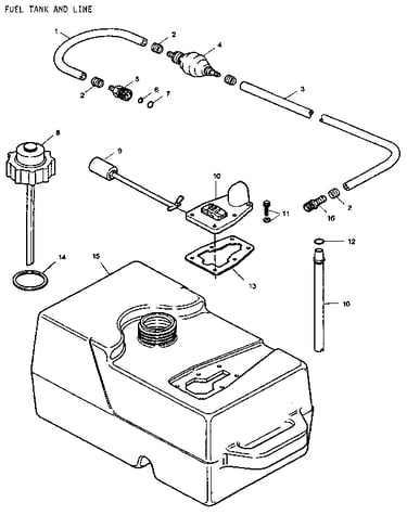 Fuel tank and line
